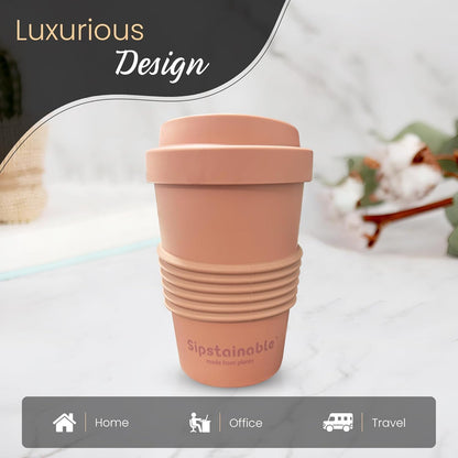 16oz Coffee Mug - Insulated Reusable Coffee Tumbler - On-The-Go Travel Mug - BPA-Free, Leak proof Lid, Stylish Coffee Cup - Lightweight & Durable Mug for Drinks (Rose)