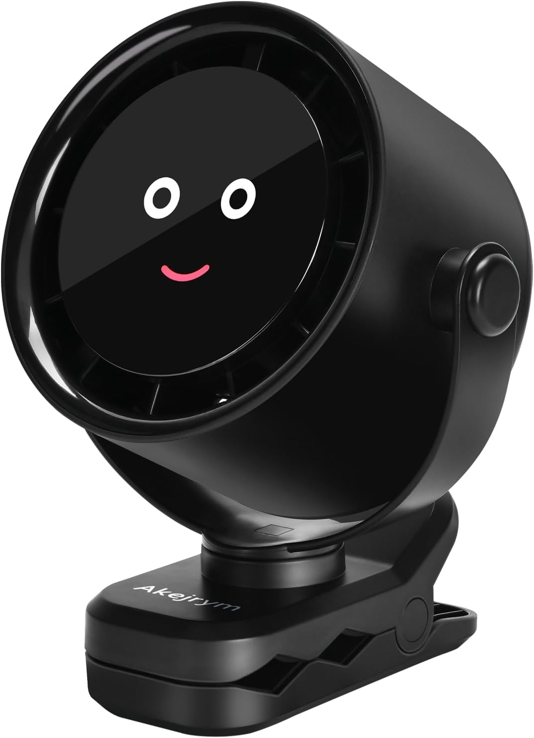 Clip on Fan for Bed, Portable Fan for Travel, 360° Rotate Battery Operated Personal Fan, Digital display, stroller fan with 5 Speeds, For Home Office Stroller Camping - Black
