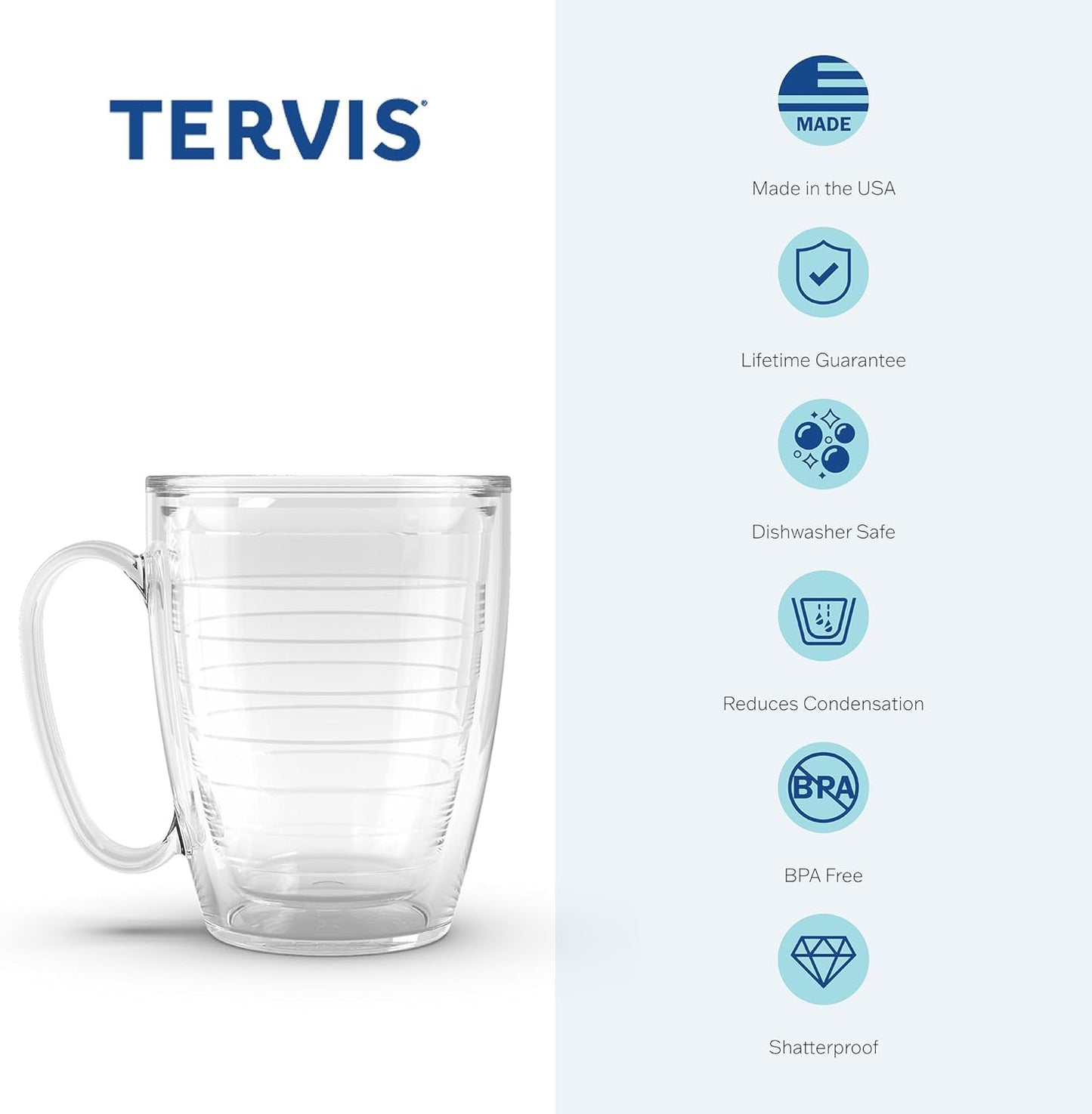 Tervis Made in USA Double Walled University of Alabama Crimson Tide Insulated Tumbler Cup Keeps Drinks Cold & Hot, 16oz Mug, Emblem - Colors B