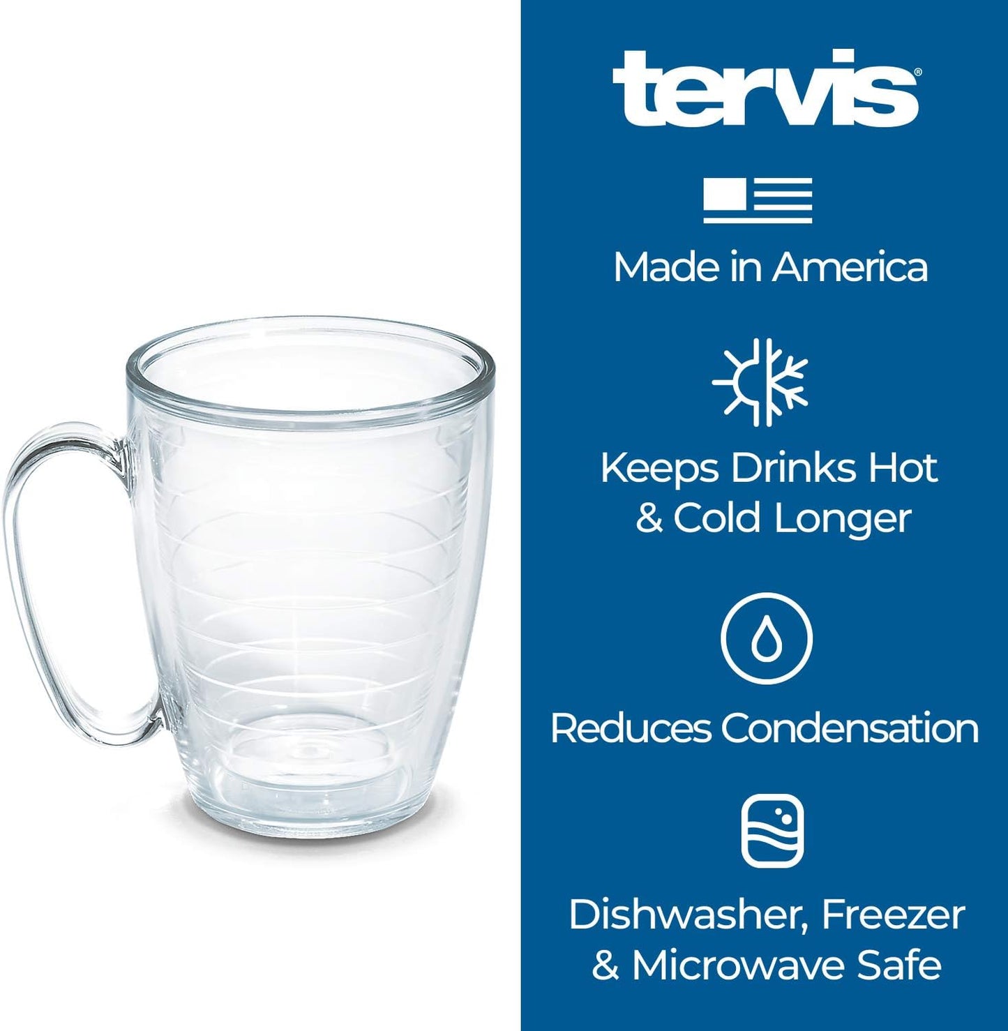Tervis Made in USA Double Walled University of Alabama Crimson Tide Insulated Tumbler Cup Keeps Drinks Cold & Hot, 16oz Mug, Emblem - Colors B