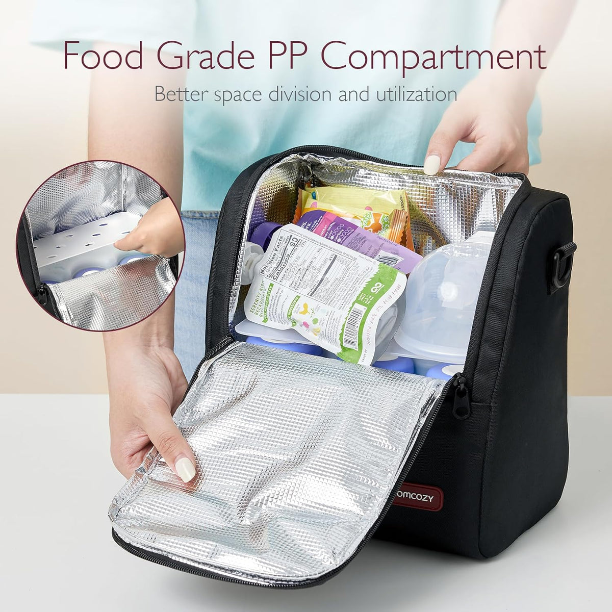 Insulated Baby Bottle Bag, Breastmilk Cooler, Multi-Use