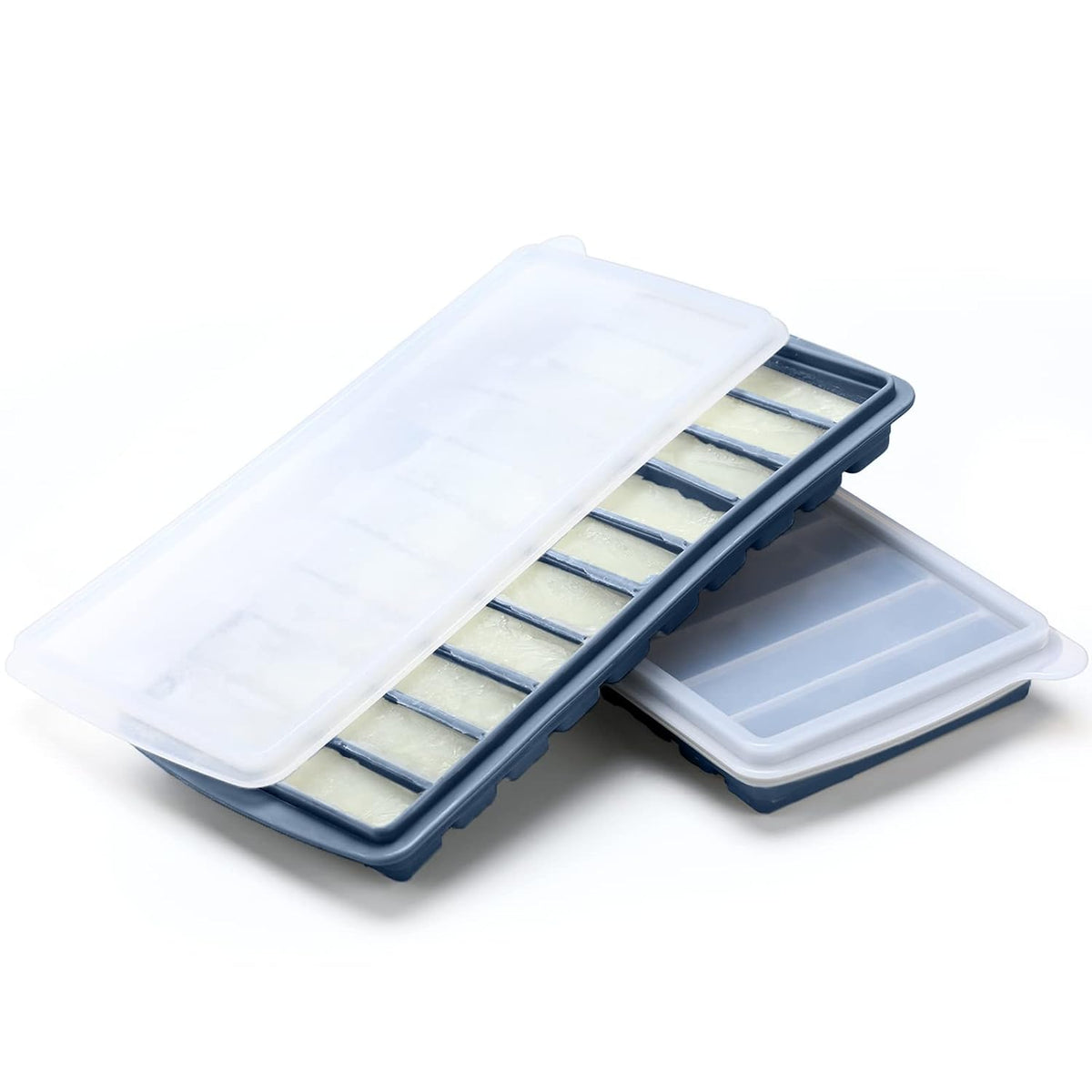 2 Pcs Breastmilk Freezer Storage Baby Food Milk Freezer Trays, Blue