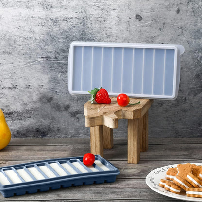 2 Pcs Breastmilk Freezer Storage Baby Food Milk Freezer Trays, Blue
