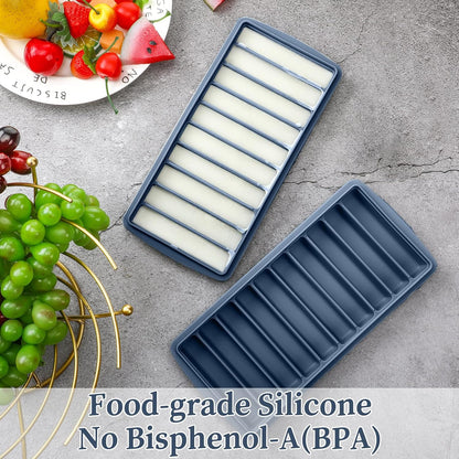 2 Pcs Breastmilk Freezer Storage Baby Food Milk Freezer Trays, Blue