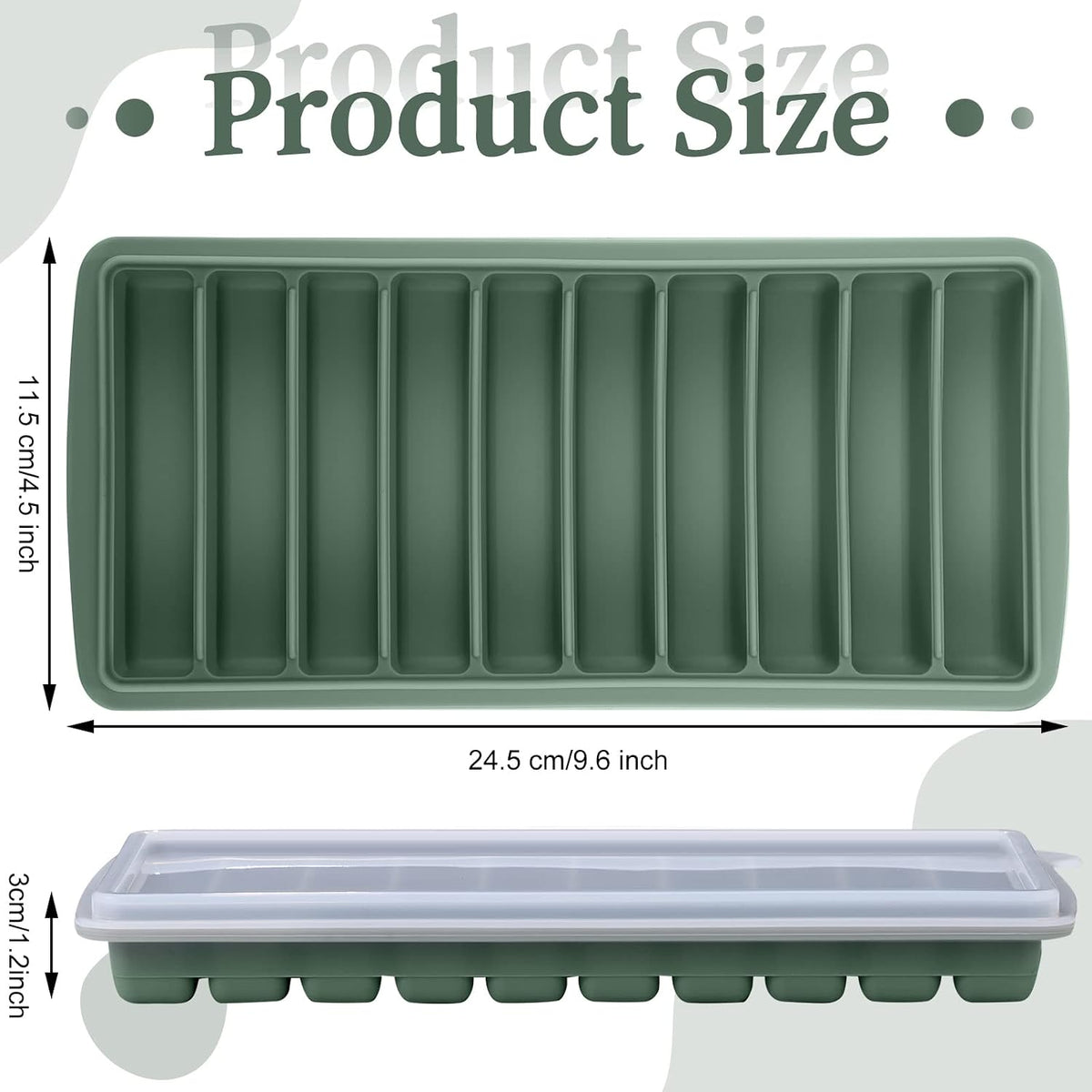 2 Pcs Breastmilk Freezer Storage Baby Food Milk Freezer Trays, Blue