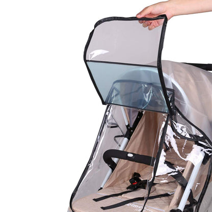 XIONGQI Universal Waterproof EVA Stroller Protection , Transparent Rain Cover for Pushchair