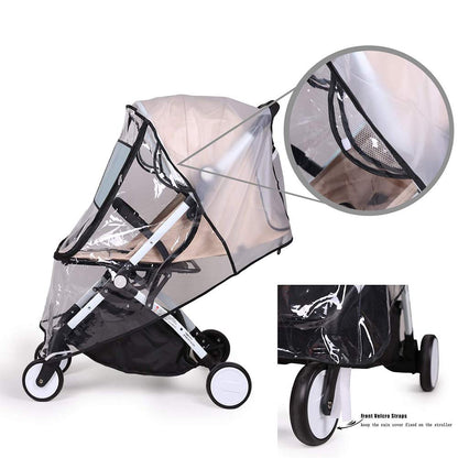XIONGQI Universal Waterproof EVA Stroller Protection , Transparent Rain Cover for Pushchair