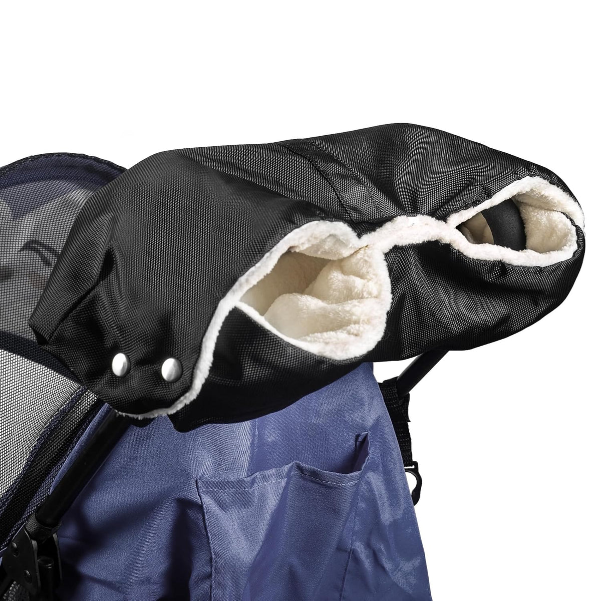 Stroller Hand Muff, Thick Gloves Anti-Freeze, Hand Warmer Muff with Fleece, Waterproof, Windproof, Universal Size for Pushchairs