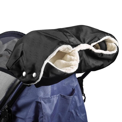 Stroller Hand Muff, Thick Gloves Anti-Freeze, Hand Warmer Muff with Fleece, Waterproof, Windproof, Universal Size for Pushchairs