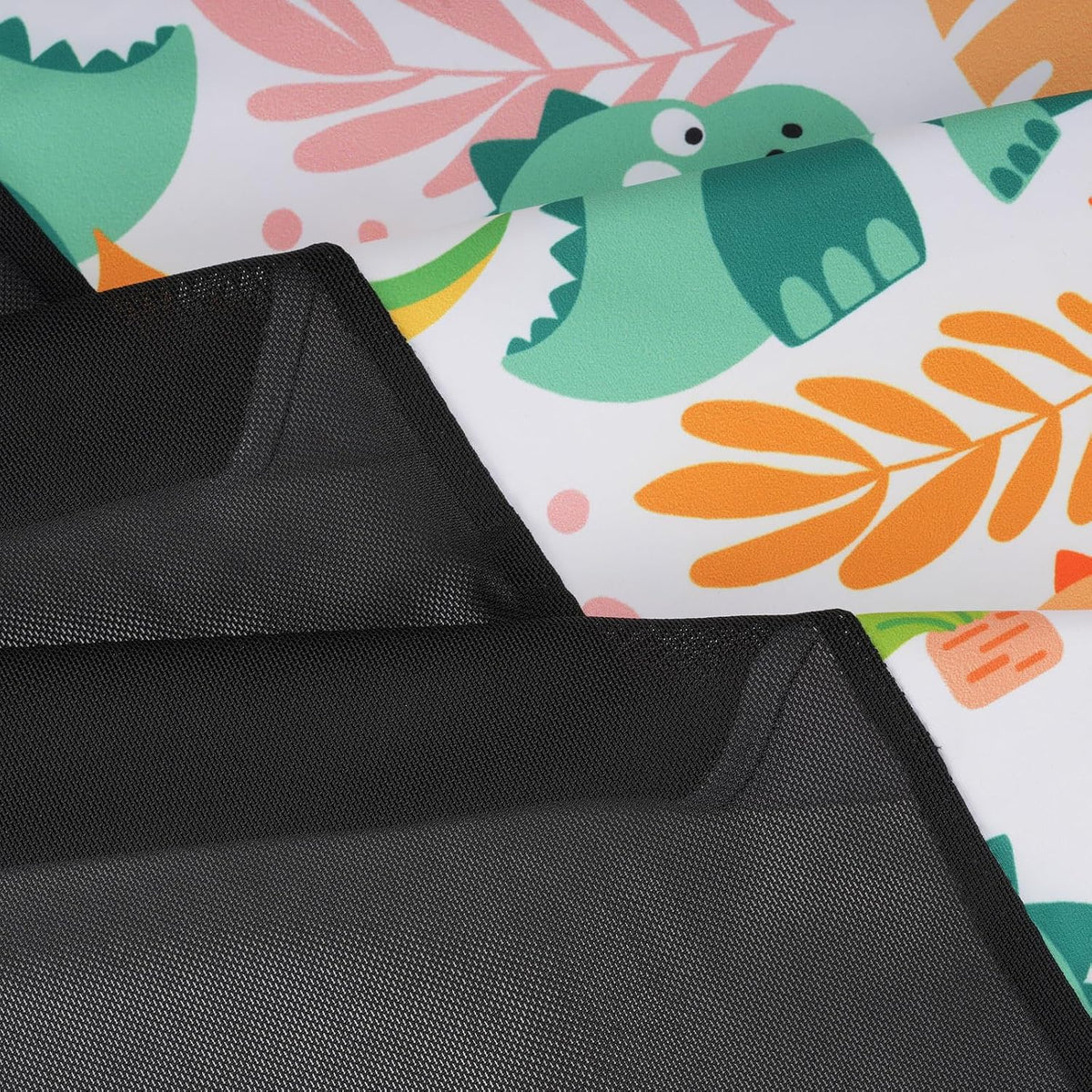 Stretchy Panoramic Canopy Compatible with Wonderfold Stroller Wagons W2/W4 All Models,UPF50+ Sun Protection with Two Mesh Windows,Sun Shade and Protection(Black)
