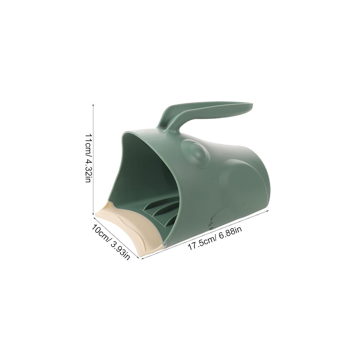 Kids Shampoo Rinse Cup for Toddlers, PP Silicone Edge Green