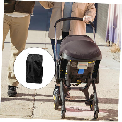 Stroller Travel Bag for Airplane Gate Check, Nylon Storage Pouch Black