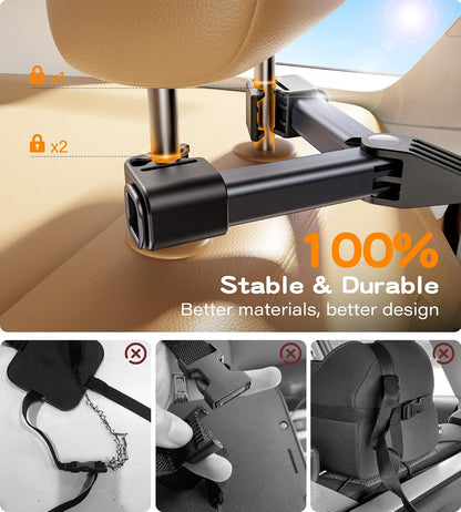 Baby Car Mirror for Rear Facing Car Seat, Patented Stable Hook Clip