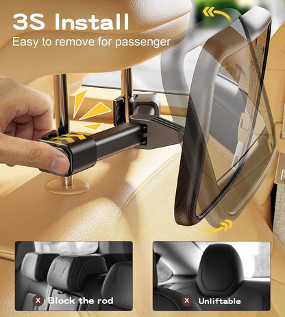 Baby Car Mirror for Rear Facing Car Seat, Patented Stable Hook Clip
