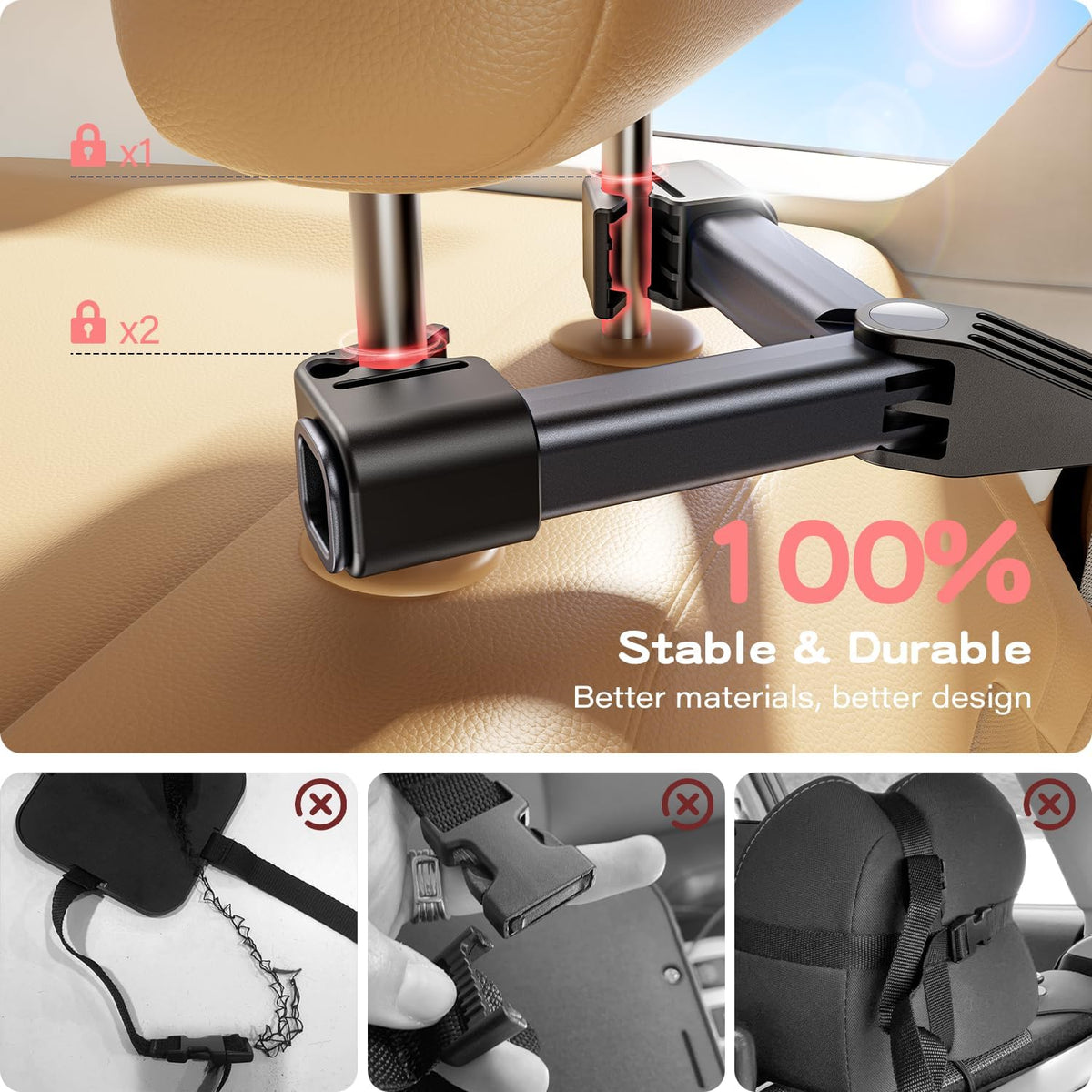 Baby Car Mirror for Rear Facing Car Seat, Patented Stable Hook Clip