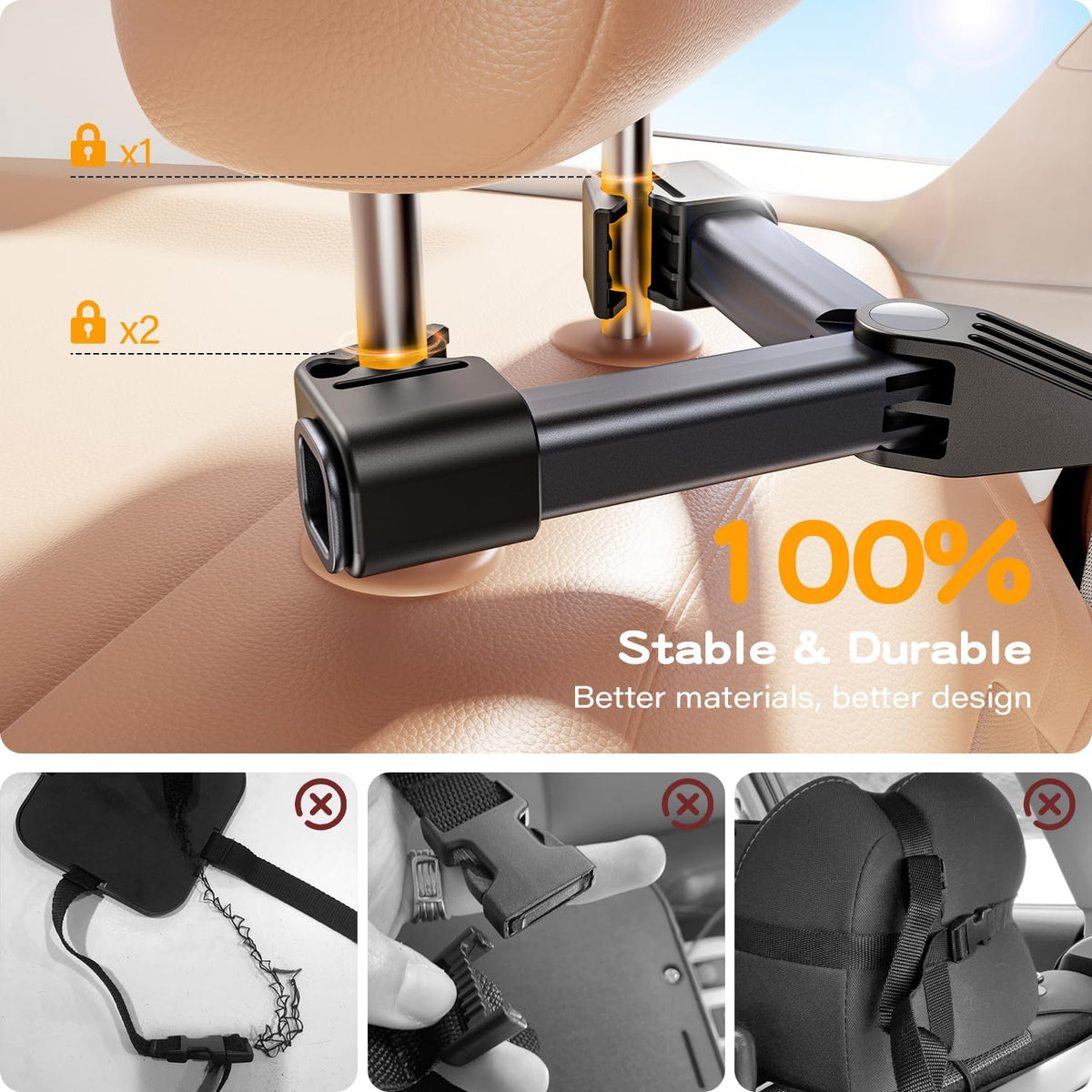 Baby Car Mirror for Rear Facing Car Seat, Patented Stable Hook Clip