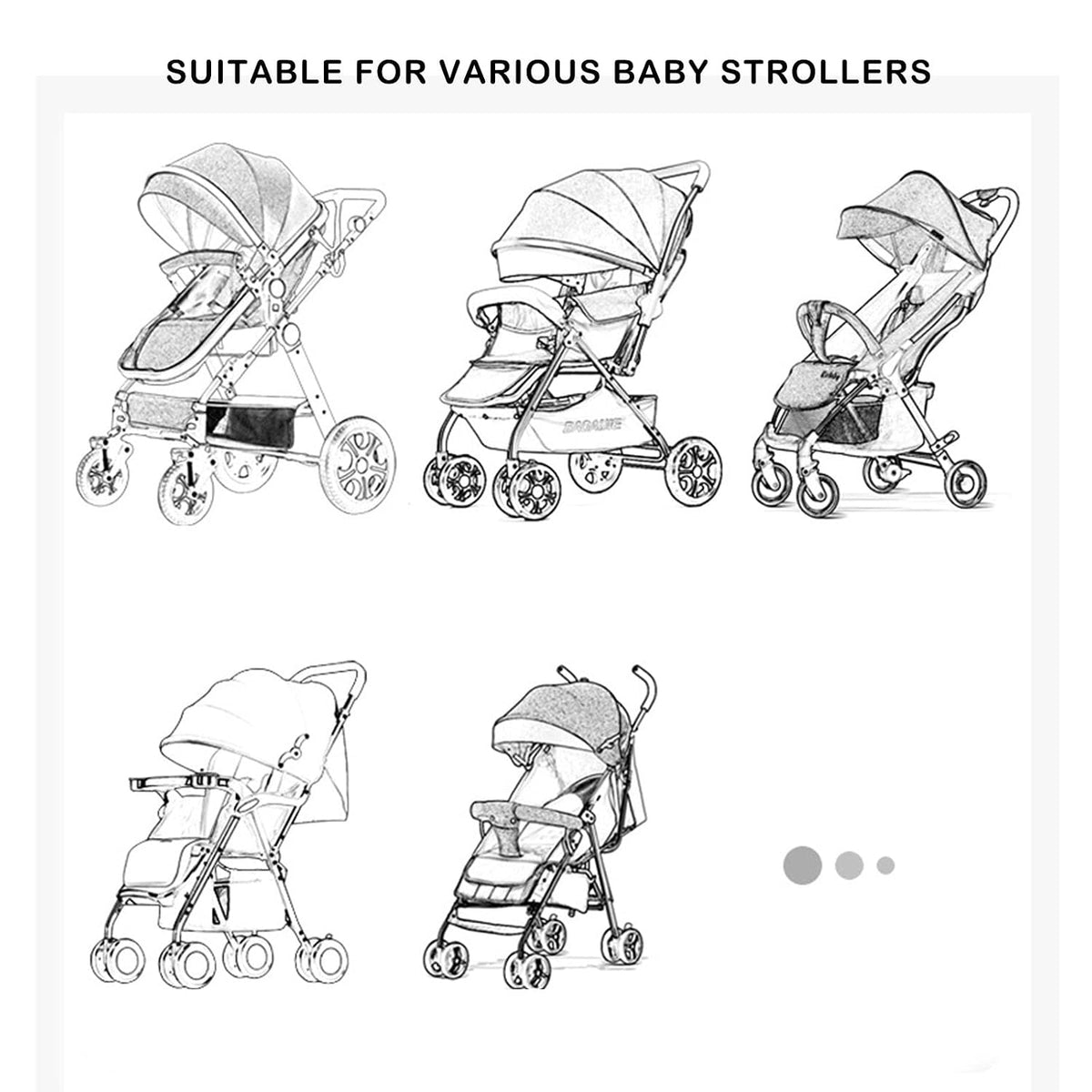Baby Stroller Gloves,Fleece Stroller Hand Muff,Extra Thick Warm Waterproof Anti-Freeze Gloves for Parents Caregivers Carriage Handmuffs Stroller Accessories (Reflective Handle Gloves (Beige))