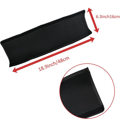 Universal Stroller Handle Sleeve Cover, Replacement Baby Stroller Handle Pads, Handle Sleeve Cover for Baby Stroller Pushchair, Pushchair Armrest Handle Protector Cover,18.9inch*6.3inch (Black)