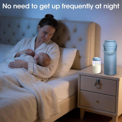 Breast Milk Cooler 20oz with Temperature Display 24Hours 360° Total Cooling Milk Bottle Storage Cooler Breast Milk Cooling Cup for Travel Outdoor (Blue)
