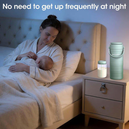 Breast Milk Cooler 20oz with Temperature Display 24Hours 360° Total Cooling Milk Bottle Storage Cooler Breast Milk Cooling Cup for Travel Outdoor (Blue)