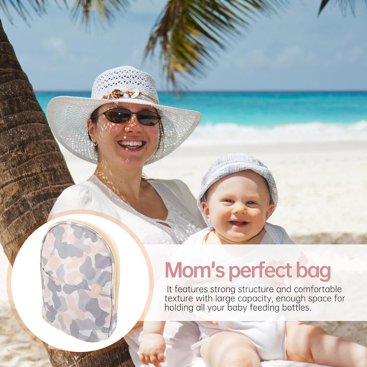 Insulated Bottle Bag for Travel and Daycare with Oxford Cloth