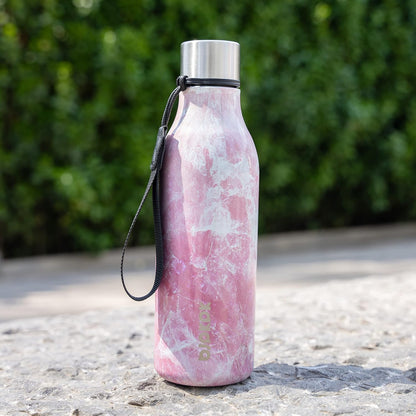 18oz Insulated Water Bottle, Stainless Steel Bottle with Carry Strap | Keep Cold & Hot Vacuum Insulation, Leak-Proof BPA-Free Design, Slim Bottle Fits Most Cup Holders for Gym, Office & Travel - Colors A