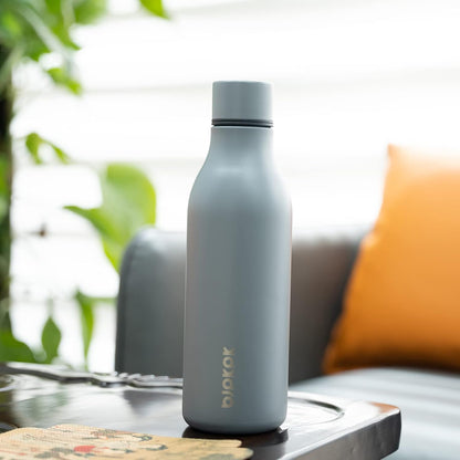 18oz Insulated Water Bottle, Stainless Steel Bottle with Carry Strap | Keep Cold & Hot Vacuum Insulation, Leak-Proof BPA-Free Design, Slim Bottle Fits Most Cup Holders for Gym, Office & Travel - Colors A