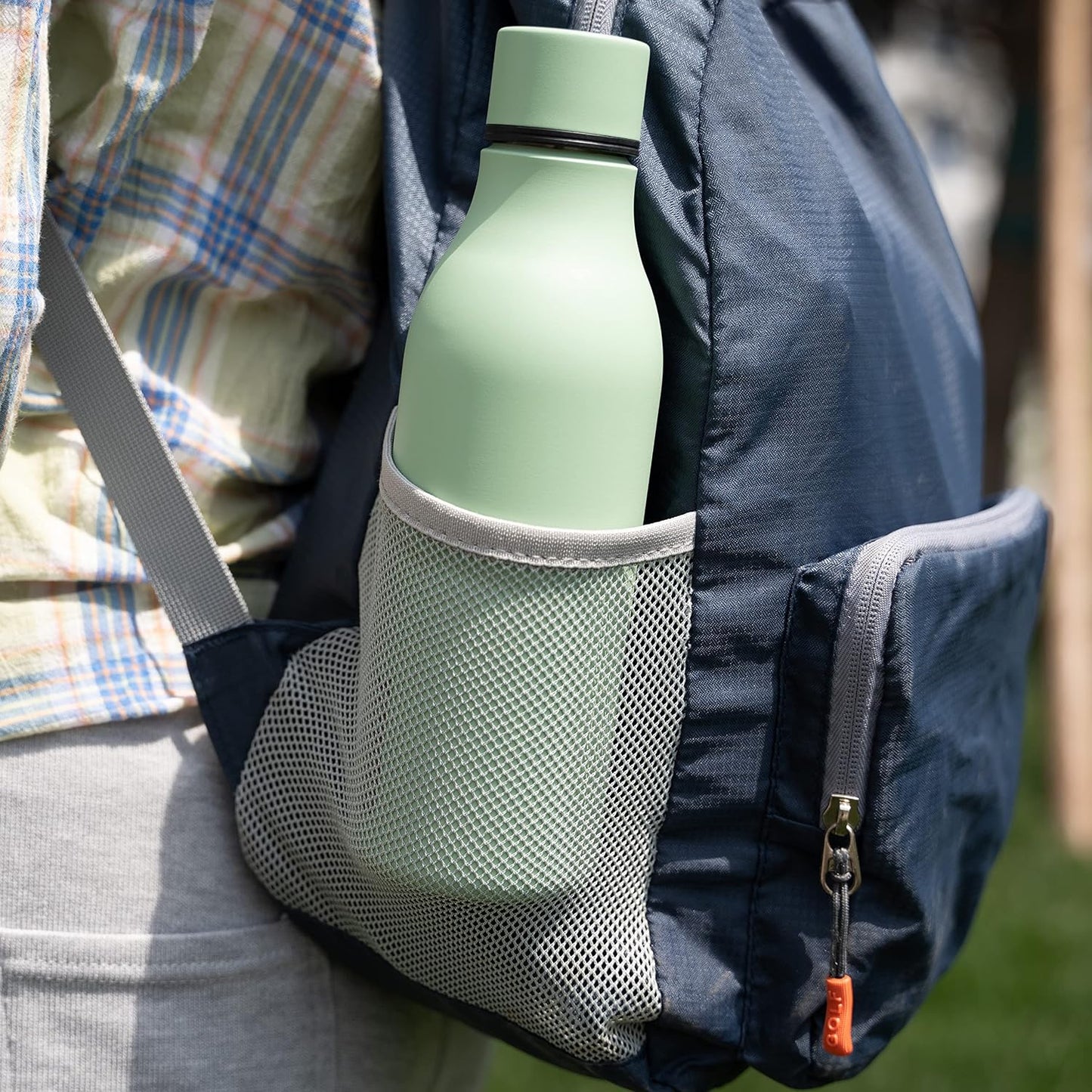 18oz Insulated Water Bottle, Stainless Steel Bottle with Carry Strap | Keep Cold & Hot Vacuum Insulation, Leak-Proof BPA-Free Design, Slim Bottle Fits Most Cup Holders for Gym, Office & Travel - Colors A