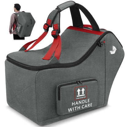 Infant Car Seat Travel Bag for Airplane Padded Car Seat Backpack