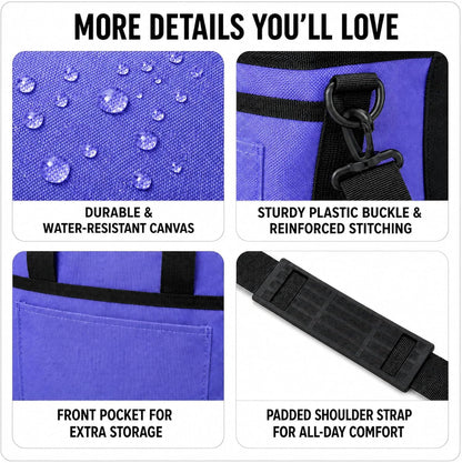 Drink Carrier Tote Bag, Family Size 4 Compartment Drink Bag | Insulated 4 Water Bottle Holder, Adjustable Strap,Multiple Tumbler Carrier Caddy for Car,Delivery,Family Outings Fits Any Cup