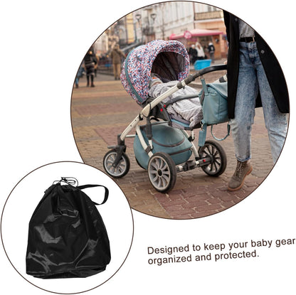Large Portable Stroller Travel Bag with Dustproof Design Folding Stroller Storage Pouch for Airplane Gate Check Car Seat Bag and Travel