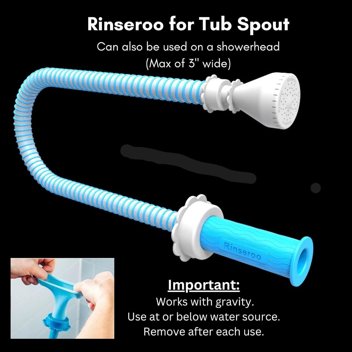 Bundle: No-Install Tub Faucet Sprayer & Scented Hair Catchers - Ultimate Bath & Shower Kit for Home, Pets, and Baby Care