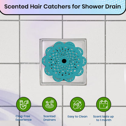Bundle: No-Install Tub Faucet Sprayer & Scented Hair Catchers - Ultimate Bath & Shower Kit for Home, Pets, and Baby Care