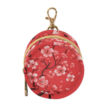 Pink Cherry Blossoms Baby Pacifier Holder Case, Dustproof Portable Storage Box for Diaper Bag Purse, Pacifier Storage Container for Boys & Girls