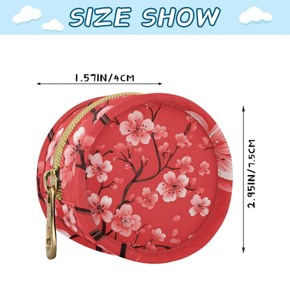 Pink Cherry Blossoms Baby Pacifier Holder Case, Dustproof Portable Storage Box for Diaper Bag Purse, Pacifier Storage Container for Boys & Girls