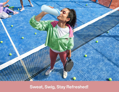 26 oz Insulated Water Bottle with 2-in-1 Straw and Spout Lid, Keep Cold 24H, Leak-Proof, Fits in Car Cup Holder, Stainless Steel Water Bottle for Sports, Gym, Travel, and School (Mousse) - Colors B