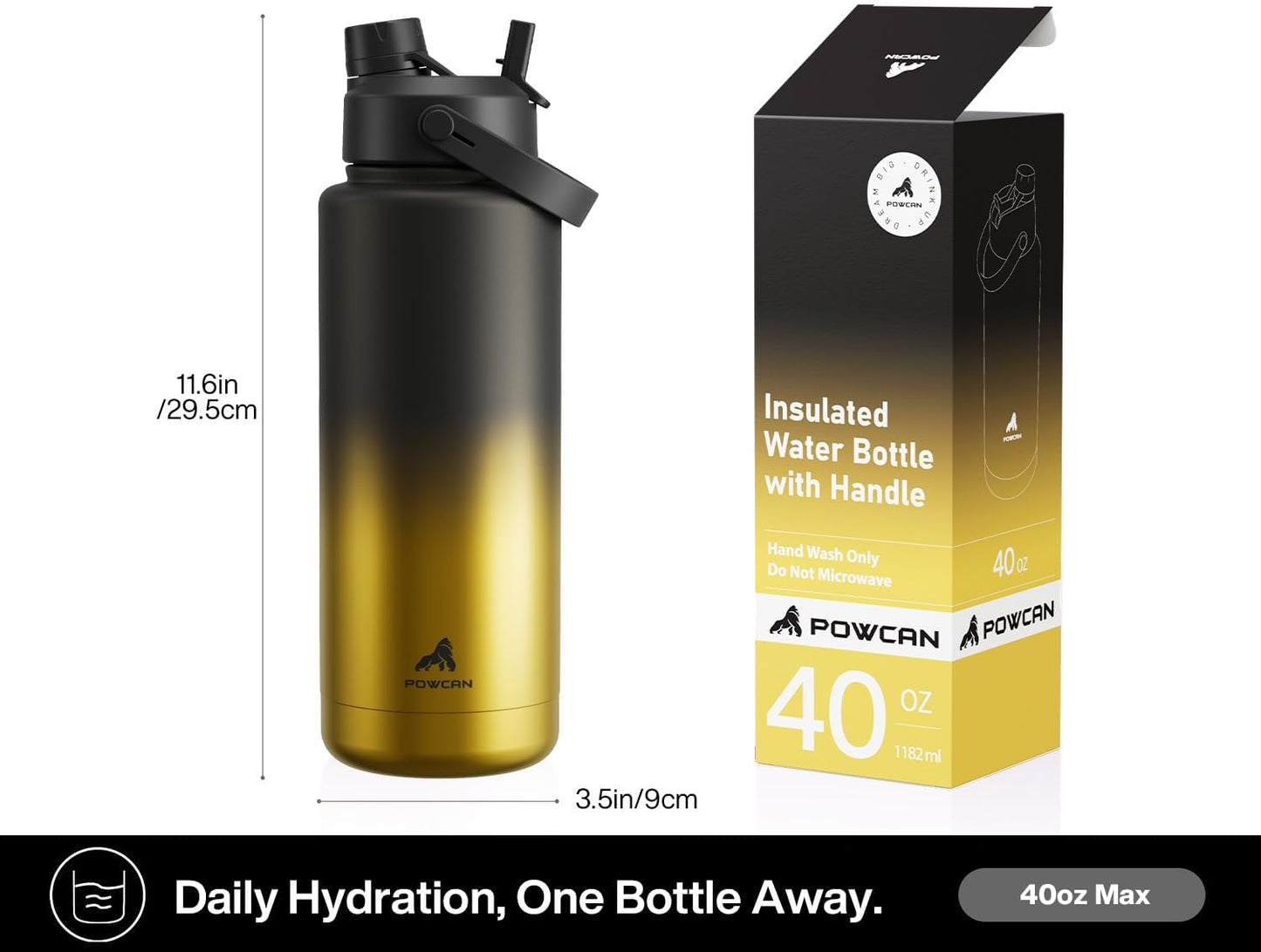 26 oz Insulated Water Bottle with 2-in-1 Straw and Spout Lid, Keep Cold 24H, Leak-Proof, Fits in Car Cup Holder, Stainless Steel Water Bottle for Sports, Gym, Travel, and School (Mousse) - Colors B