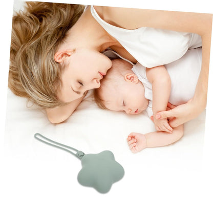 2PCS Portable Silicone Pacifier Holder Case for Babies Waterproof Diaper Bag Storage Pouch Dustproof and Easy to Pacifiers