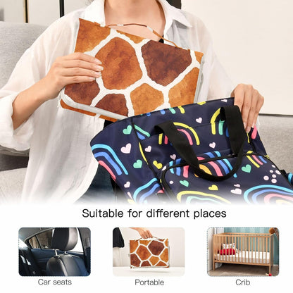 Giraffe Skin Pattern Portable Diaper Changing Pad Baby Gear