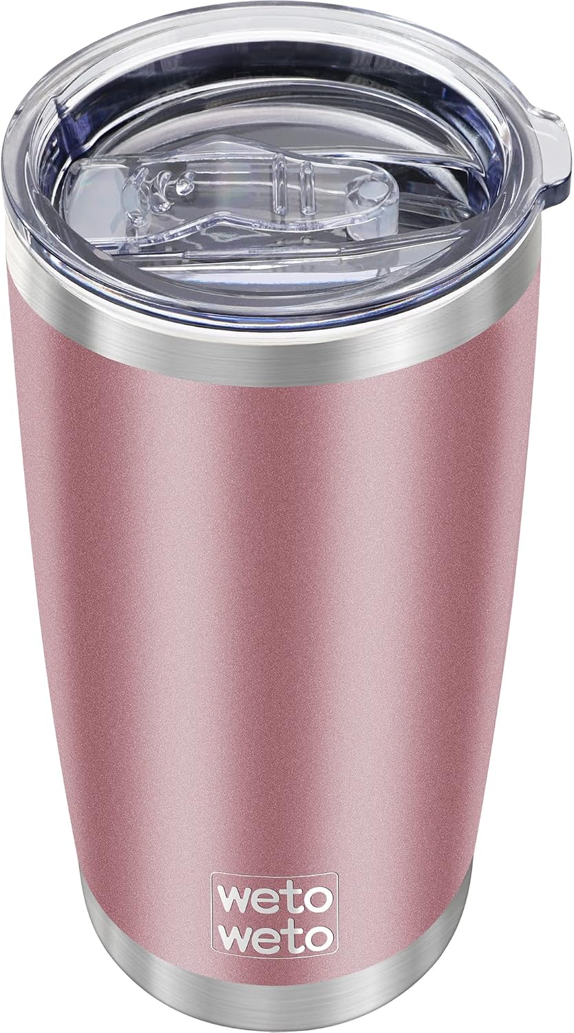 20oz Tumbler, Stainless Steel Vacuum Insulated Coffee Travel Mug, Double Wall Powder Coated Insulated Coffee Mug Travel Mug with Lid Thermal Cup for Outdoor (Navy Blue, 1 Pack)