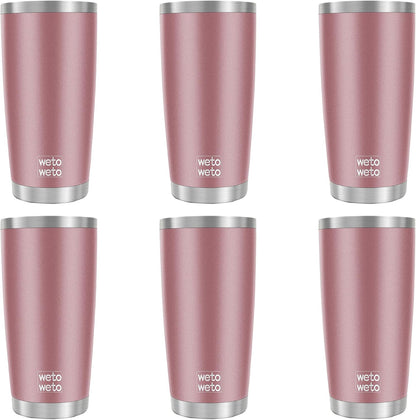 20oz Tumbler, Stainless Steel Vacuum Insulated Coffee Travel Mug, Double Wall Powder Coated Insulated Coffee Mug Travel Mug with Lid Thermal Cup for Outdoor (Navy Blue, 1 Pack)