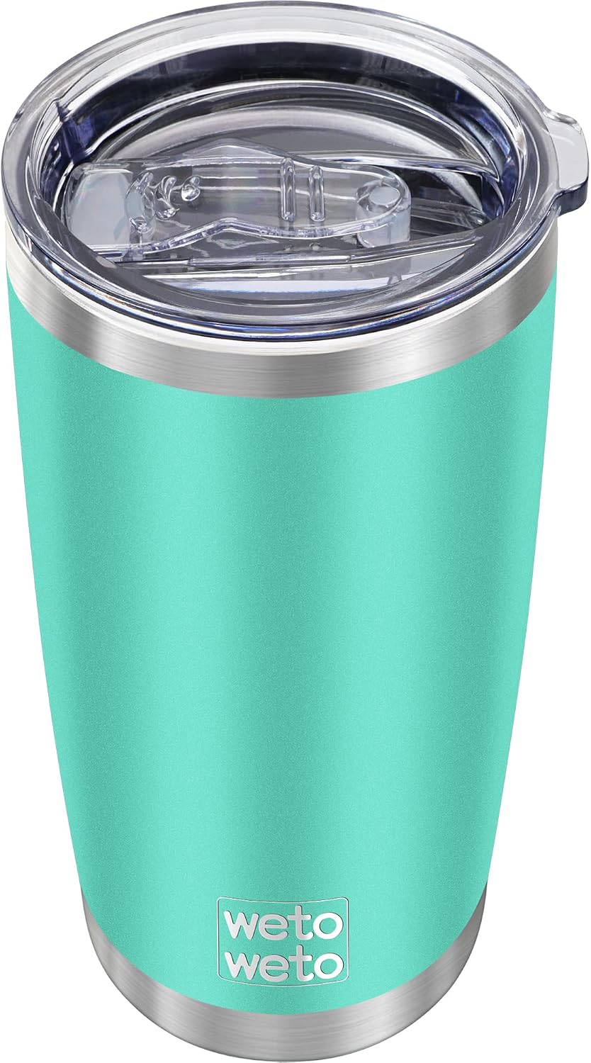 20oz Tumbler, Stainless Steel Vacuum Insulated Coffee Travel Mug, Double Wall Powder Coated Insulated Coffee Mug Travel Mug with Lid Thermal Cup for Outdoor (Navy Blue, 1 Pack)
