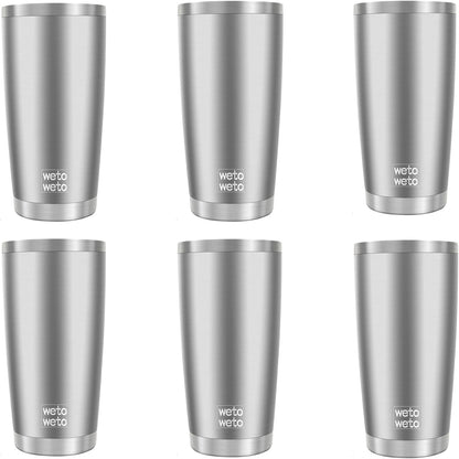 20oz Tumbler, Stainless Steel Vacuum Insulated Coffee Travel Mug, Double Wall Powder Coated Insulated Coffee Mug Travel Mug with Lid Thermal Cup for Outdoor (Navy Blue, 1 Pack)