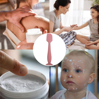Diaper Cream Spatula – Soft Silicone Applicator, Bottom Brush, Nappy Rash Cream Tool, Easy Hygienic Safe | Butt Paste, Ideal For Diaper Changing Bath Care Home Travel Use