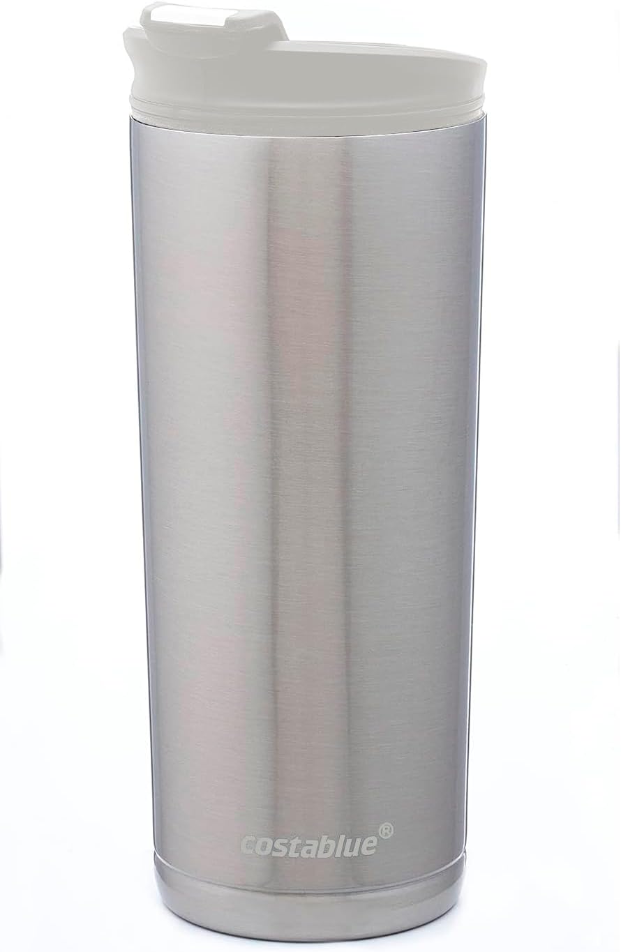 Travel Coffee Mug - 16 Oz. Stainless Steel Insulated Coffee Mug, Leak Proof Tumbler w/Dishwasher Safe Lid, Double Wall Travel Coffee Cup, Reusable Insulated Tumbler for Hot & Cold Beverages…