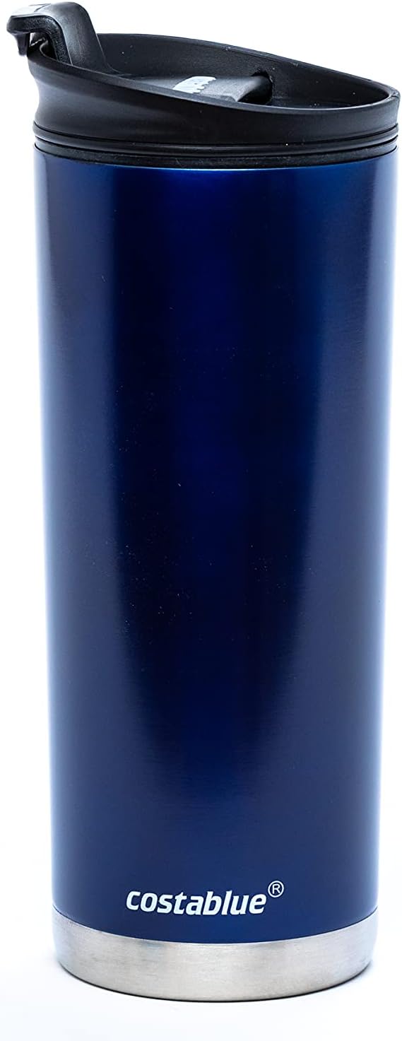 Travel Coffee Mug - 16 Oz. Stainless Steel Insulated Coffee Mug, Leak Proof Tumbler w/Dishwasher Safe Lid, Double Wall Travel Coffee Cup, Reusable Insulated Tumbler for Hot & Cold Beverages…