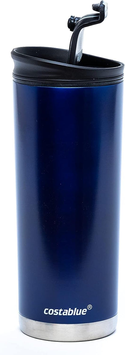 Travel Coffee Mug - 16 Oz. Stainless Steel Insulated Coffee Mug, Leak Proof Tumbler w/Dishwasher Safe Lid, Double Wall Travel Coffee Cup, Reusable Insulated Tumbler for Hot & Cold Beverages…