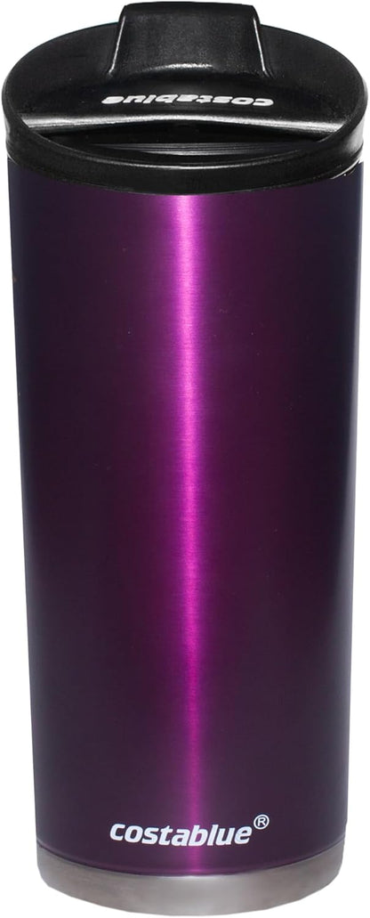 Travel Coffee Mug - 16 Oz. Stainless Steel Insulated Coffee Mug, Leak Proof Tumbler w/Dishwasher Safe Lid, Double Wall Travel Coffee Cup, Reusable Insulated Tumbler for Hot & Cold Beverages…