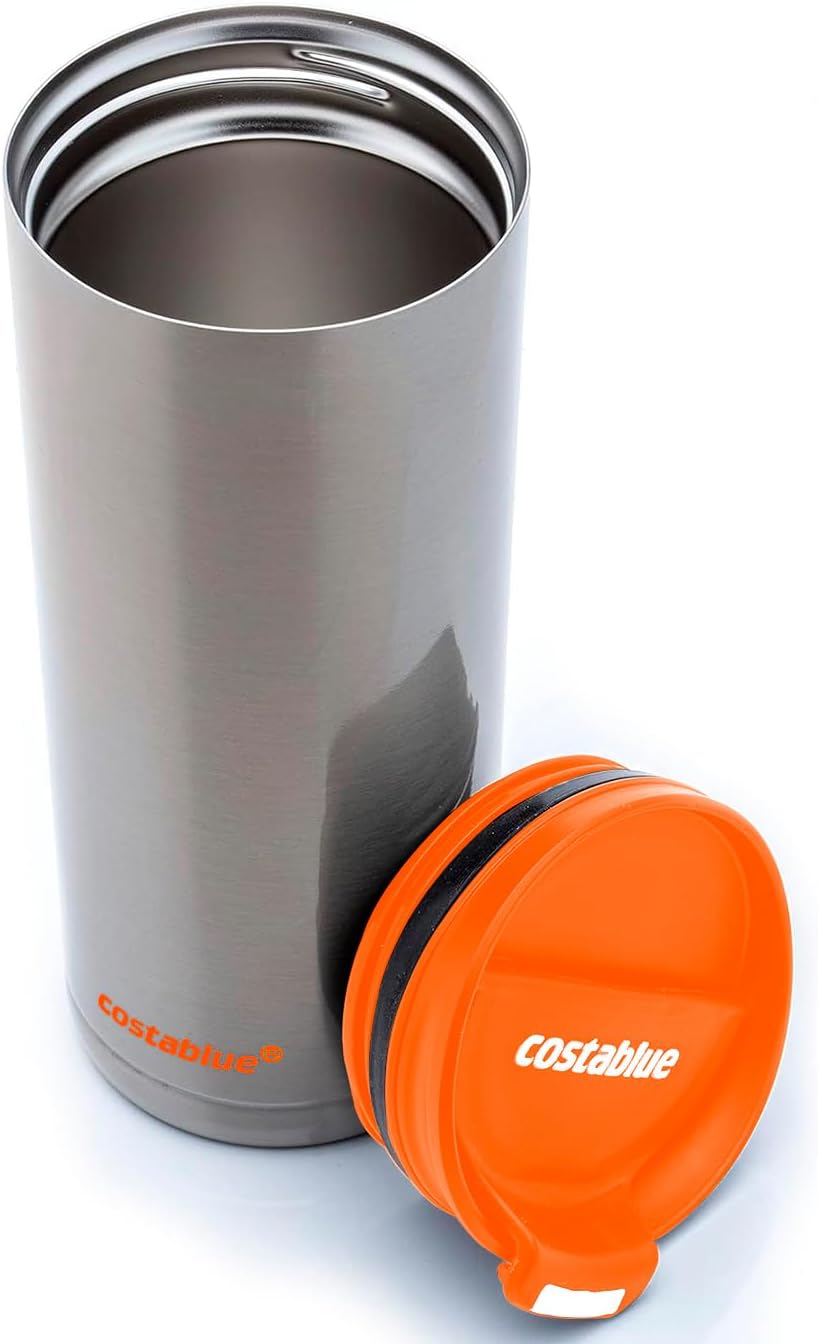 Travel Coffee Mug - 16 Oz. Stainless Steel Insulated Coffee Mug, Leak Proof Tumbler w/Dishwasher Safe Lid, Double Wall Travel Coffee Cup, Reusable Insulated Tumbler for Hot & Cold Beverages…