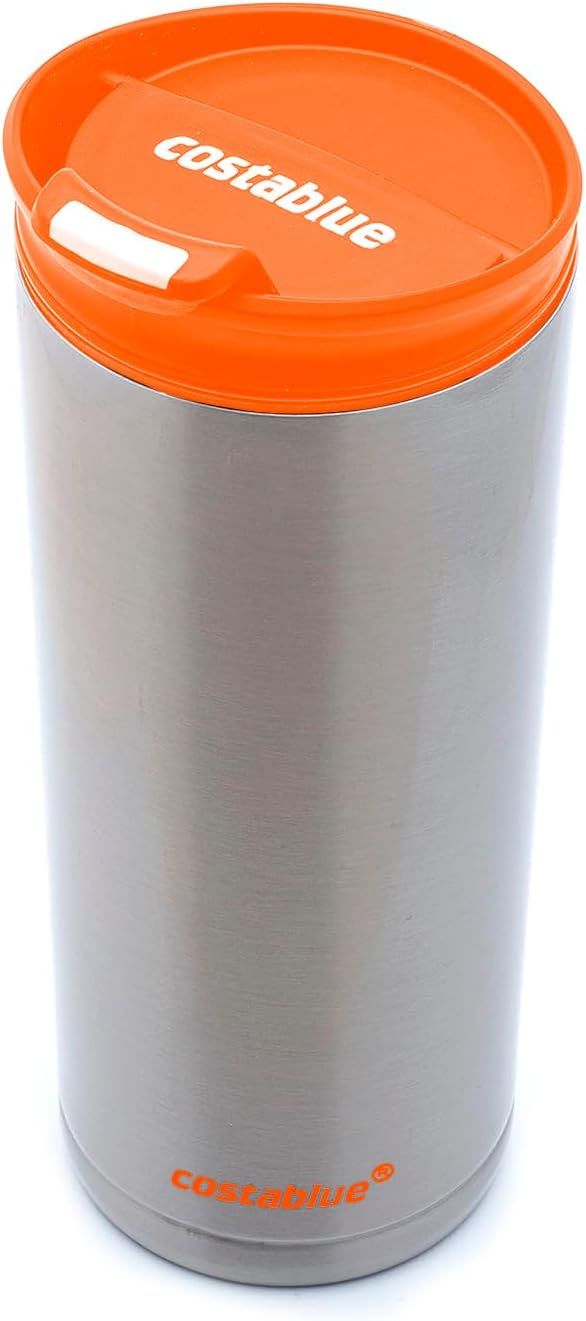 Travel Coffee Mug - 16 Oz. Stainless Steel Insulated Coffee Mug, Leak Proof Tumbler w/Dishwasher Safe Lid, Double Wall Travel Coffee Cup, Reusable Insulated Tumbler for Hot & Cold Beverages…